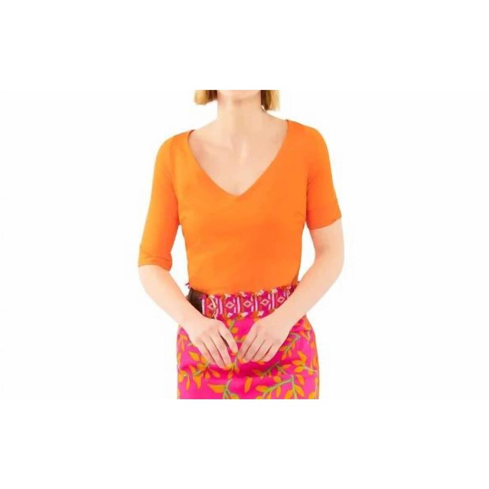NEW GRETCHEN SCOTT second skin tee in orange